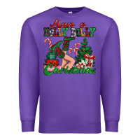 Purple have a holly dolly christmas Premium Sweatshirt - MaliasSmallBusiness