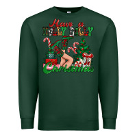 Sports Green have a holly dolly christmas Premium Sweatshirt - MaliasSmallBusiness