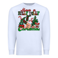 White have a holly dolly christmas Premium Sweatshirt - MaliasSmallBusiness