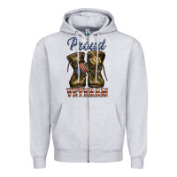 Heather Grey proud veteran camo shoes Zipper Hoodie - Jasminsmagicworld