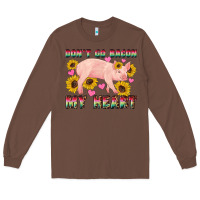 Chestnut western don't go bacon my heart pig Long Sleeve Tee - Artiststas