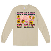 Western Don't Go Bacon My Heart Pig Long Sleeve Tee | Teevron