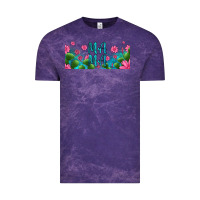 Cloud Purple cactus and flowers mama libbey glass Vintage Tee - HRA Design Shop