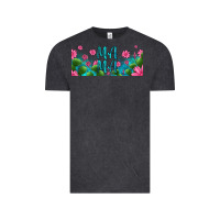 Vintage Black cactus and flowers mama libbey glass Vintage Tee - HRA Design Shop