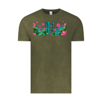 Vintage Olive cactus and flowers mama libbey glass Vintage Tee - HRA Design Shop