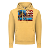 Vintage Mustard Long live freedom 4th of july Vintage Hoodie - Neo Western