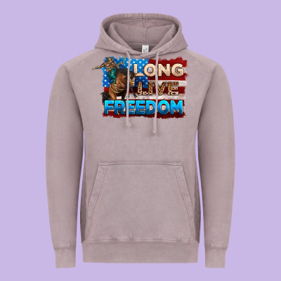 Long Live Freedom 4th Of July Vintage Hoodie Designed By Neo Western