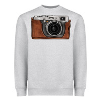 Heather Grey vintage camera Heavyweight Sweatshirt - FaDigitalArtStudio