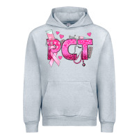Heather Grey breast cancer pct patient care technician Urban Hoodie - texasbilliewilder