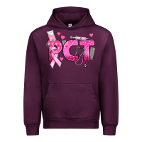 Mauve Wine breast cancer pct patient care technician Urban Hoodie - texasbilliewilder