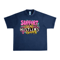 Navy support local hustlers and dreamers Urban Heavy Tee - JahusDesignShop