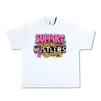 White support local hustlers and dreamers Urban Heavy Tee - JahusDesignShop