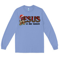 Colony Blue jesus in the reason Long Sleeve Tee - AdoDesignShop