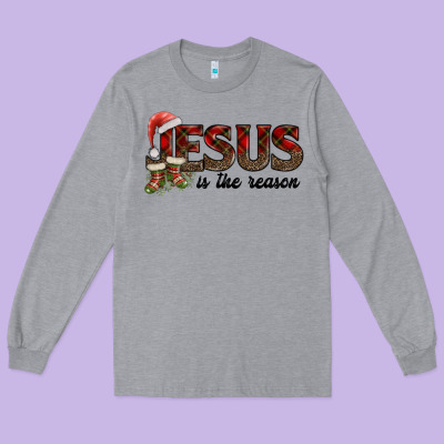Jesus In The Reason Long Sleeve Tee Designed By Adodesignshop