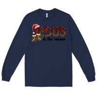 Navy jesus in the reason Long Sleeve Tee - AdoDesignShop