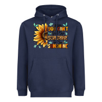 Navy when you can't find the sunshine be the sunshine Heavyweight Hoodie - MaliasSmallBusiness
