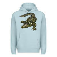Blue Mist alligator Premium Hoodie - BarkalooDesign