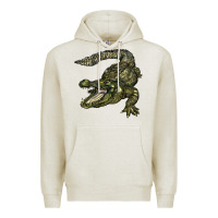 Oatmeal Heather alligator Premium Hoodie - BarkalooDesign