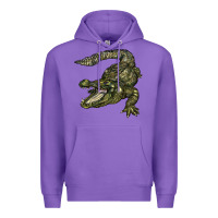 Purple alligator Premium Hoodie - BarkalooDesign