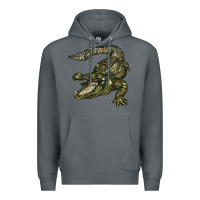 Rock alligator Premium Hoodie - BarkalooDesign
