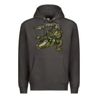 Smoke alligator Premium Hoodie - BarkalooDesign