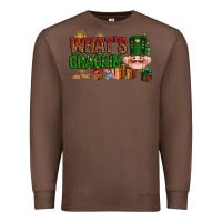 Chestnut What's crackin Christmas Premium Sweatshirt - NancyCooperArtShop
