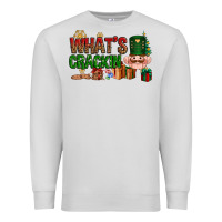 Dove Grey What's crackin Christmas Premium Sweatshirt - NancyCooperArtShop