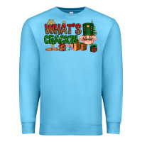 Ocean Blue What's crackin Christmas Premium Sweatshirt - NancyCooperArtShop