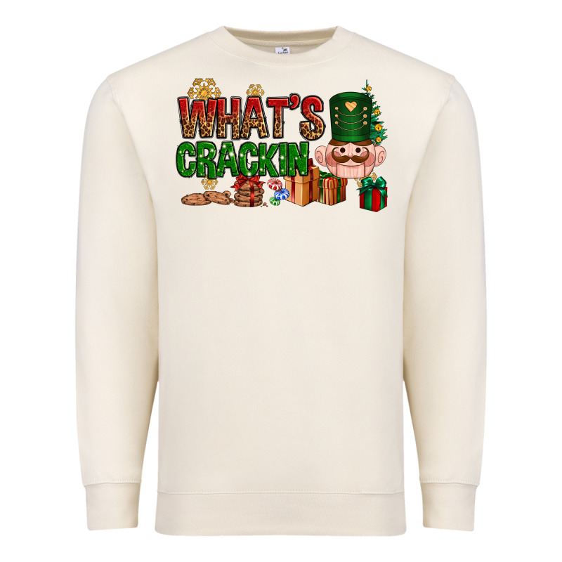 What's Crackin Christmas Premium Sweatshirt by NancyCooperArtShop | Teevron