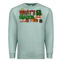 Seafoam What's crackin Christmas Premium Sweatshirt - NancyCooperArtShop