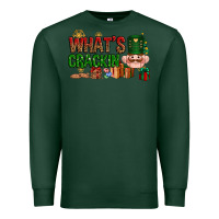 Sports Green What's crackin Christmas Premium Sweatshirt - NancyCooperArtShop