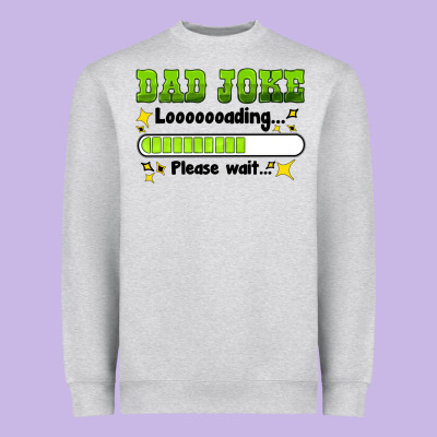 Dad Joke Loading Please Wait Heavyweight Sweatshirt Designed By Hra Design Shop