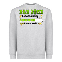 Heather Grey dad joke loading please wait Heavyweight Sweatshirt - HRA Design Shop