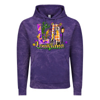 Cloud Purple louisiana la mardi gras Vintage Hoodie - FaDigitalArtStudio
