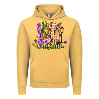 Vintage Mustard louisiana la mardi gras Vintage Hoodie - FaDigitalArtStudio