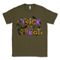 Army Green trick or treat Classic Tee - BundleAndBundleShop