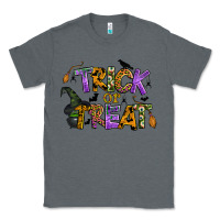 Charcoal Heather trick or treat Classic Tee - BundleAndBundleShop
