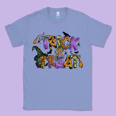 Trick Or Treat Classic Tee Designed By Bundleandbundleshop