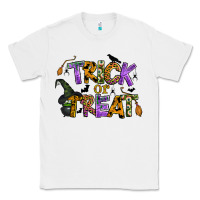 White trick or treat Classic Tee - BundleAndBundleShop