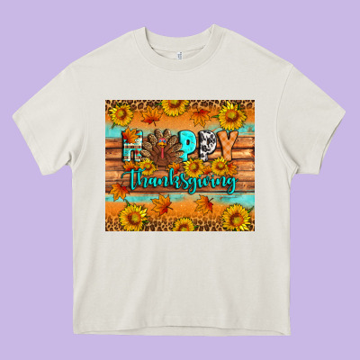 Happy Thanksgiving Heavy Core Tee Designed By Artiststas