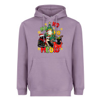 Lavender ho ho ho meow Heavyweight Hoodie - MaliasSmallBusiness