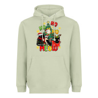 Matcha ho ho ho meow Heavyweight Hoodie - MaliasSmallBusiness
