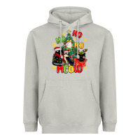 Moon Dust ho ho ho meow Heavyweight Hoodie - MaliasSmallBusiness