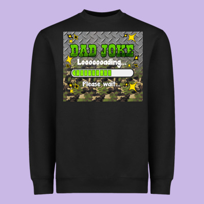 Dad Joke Loading Please Wait Heavyweight Sweatshirt Designed By Hra Design Shop