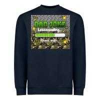 Navy dad joke loading please wait Heavyweight Sweatshirt - HRA Design Shop