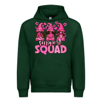 Forest Green breast cancer afro gnomies support squad Urban Hoodie - texasbilliewilder