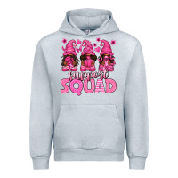 Heather Grey breast cancer afro gnomies support squad Urban Hoodie - texasbilliewilder
