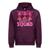 Mauve Wine breast cancer afro gnomies support squad Urban Hoodie - texasbilliewilder