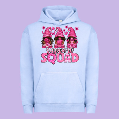 Breast Cancer Afro Gnomies Support Squad Urban Hoodie Designed By Texasbilliewilder