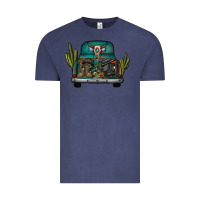 Vintage Denim soldier truck Vintage Tee - CowhideDigitalArt